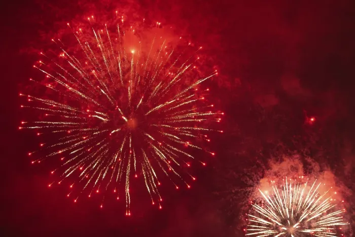 Gerahmter Druck : Fireworks Gerahmter Druck : Fireworks