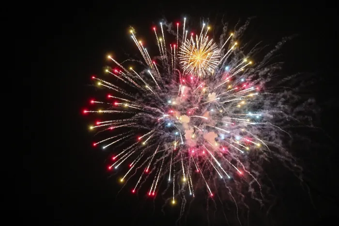 Gerahmter Druck : Fireworks Gerahmter Druck : Fireworks