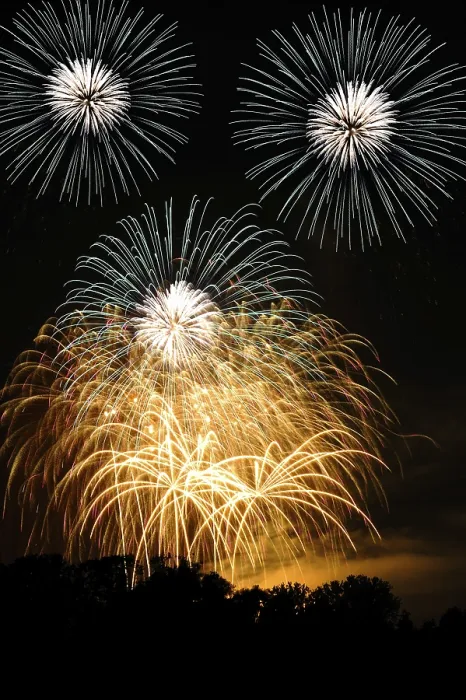Gerahmter Druck : Fireworks Gerahmter Druck : Fireworks