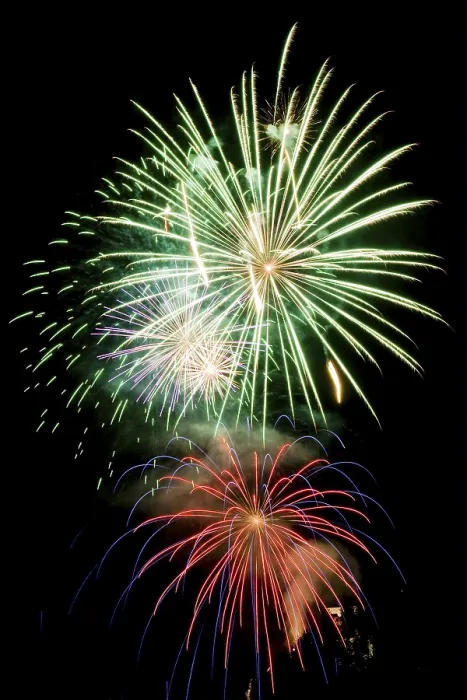 Gerahmter Druck : Fireworks Gerahmter Druck : Fireworks