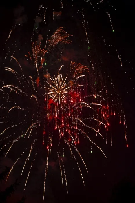 Gerahmter Druck : Fireworks Gerahmter Druck : Fireworks