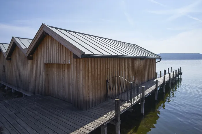 Gerahmter Druck : Fischerhütte und Bootshütte Gerahmter Druck : Fischerhütte und Bootshütte