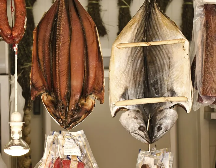Gerahmter Druck : Fischmarkt