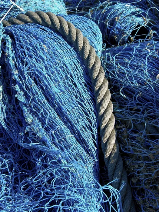 Gerahmter Druck : Fischernetze und Fischfallen. Gerahmter Druck : Fischernetze und Fischfallen.