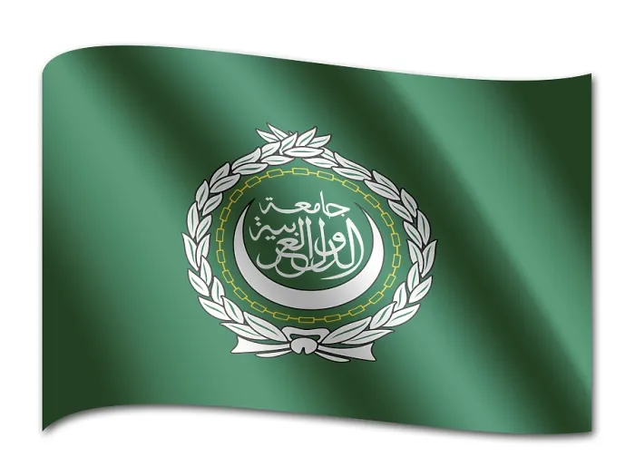 Gerahmter Druck : Flagge der Arabischen Liga Gerahmter Druck : Flagge der Arabischen Liga