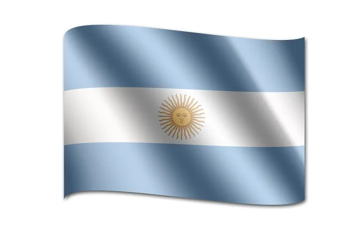 Gerahmter Druck : Flagge Argentiniens Gerahmter Druck : Flagge Argentiniens