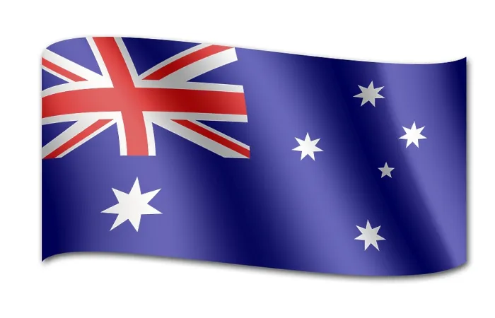 Gerahmter Druck : Flagge Australiens Gerahmter Druck : Flagge Australiens