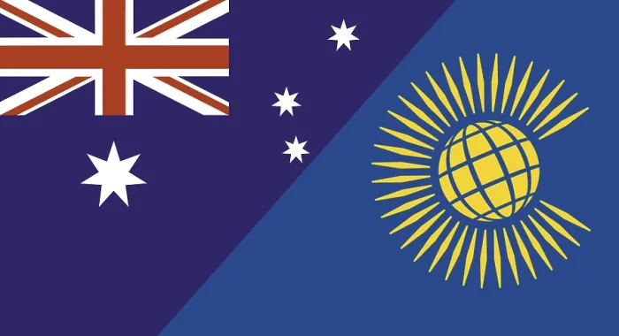 Gerahmter Druck : Flagge Australiens und Commonwealth of Nations Gerahmter Druck : Flagge Australiens und Commonwealth of Nations