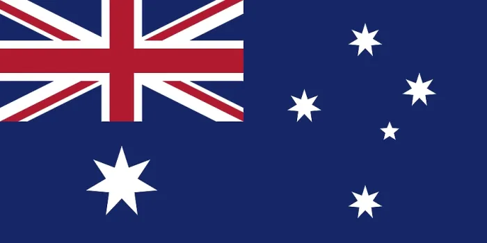 Gerahmter Druck : Flagge Australiens