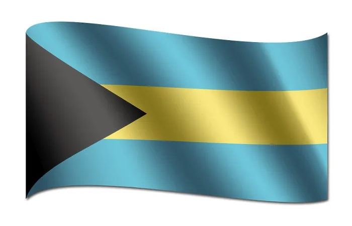 Gerahmter Druck : Flagge der Bahamas Gerahmter Druck : Flagge der Bahamas