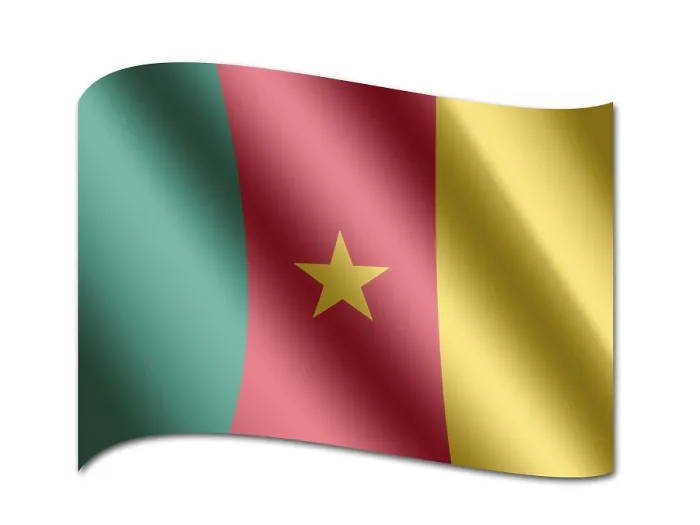 Gerahmter Druck : Flagge von Kamerun Gerahmter Druck : Flagge von Kamerun
