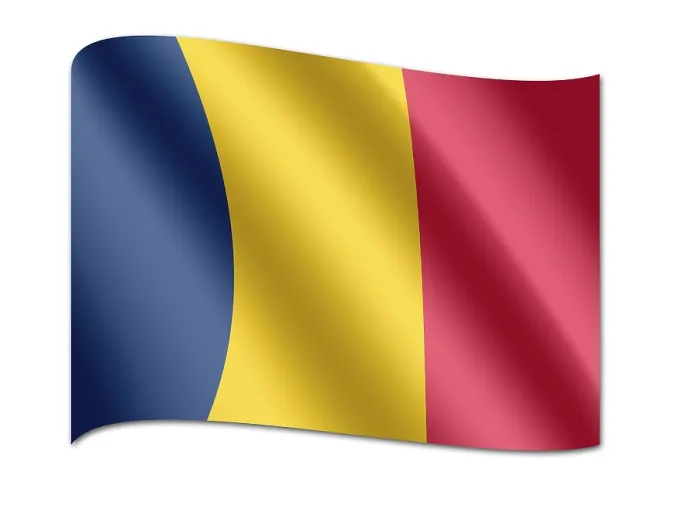 Gerahmter Druck : Flagge des Tschad Gerahmter Druck : Flagge des Tschad