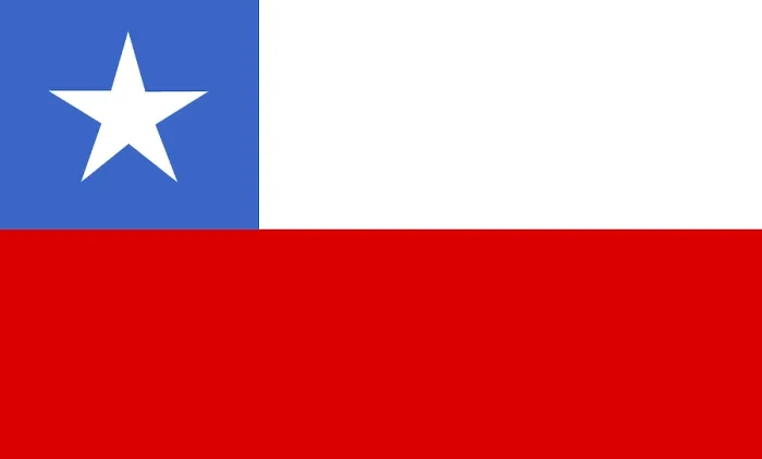 Gerahmter Druck : Flagge Chiles Gerahmter Druck : Flagge Chiles