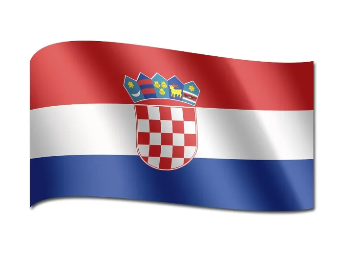 Gerahmter Druck : Flagge Kroatiens Gerahmter Druck : Flagge Kroatiens