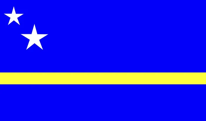 Gerahmter Druck : Flagge von Curaçao Gerahmter Druck : Flagge von Curaçao