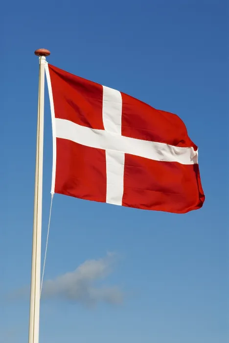 Gerahmter Druck : Dänisches Flagge Gerahmter Druck : Dänisches Flagge