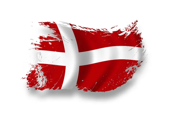 Gerahmter Druck : Flagge Dänemarks Gerahmter Druck : Flagge Dänemarks