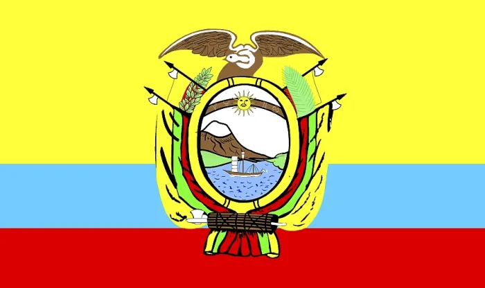 Gerahmter Druck : Flagge Ecuadors Gerahmter Druck : Flagge Ecuadors
