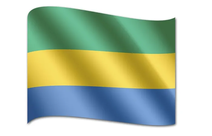 Gerahmter Druck : Flagge Gabuns Gerahmter Druck : Flagge Gabuns
