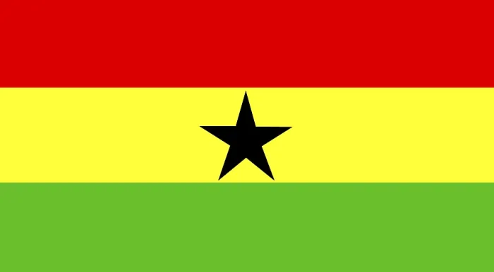 Gerahmter Druck : Flagge Ghanas Gerahmter Druck : Flagge Ghanas
