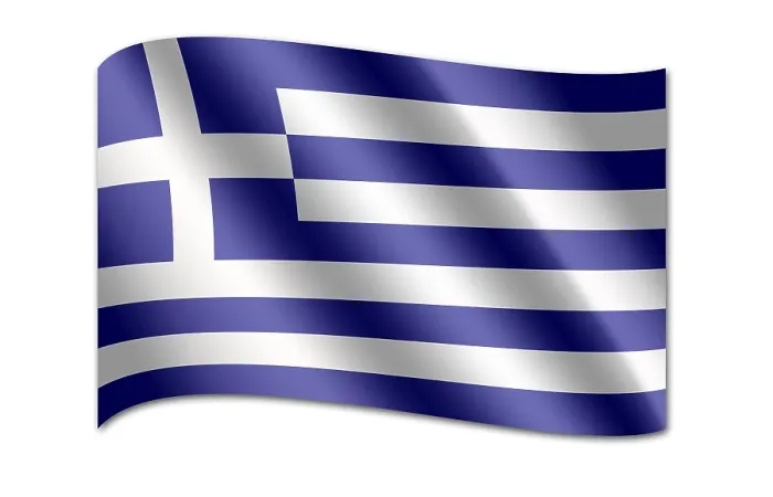 Gerahmter Druck : Griechisches Nationalflagge Gerahmter Druck : Griechisches Nationalflagge