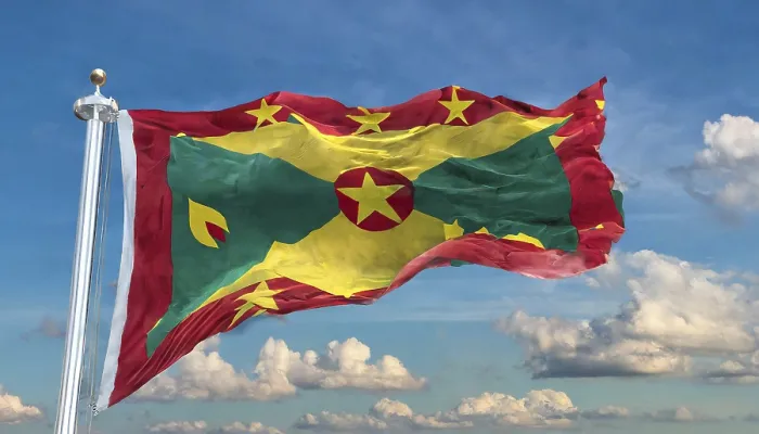 Gerahmter Druck : Das Flaggen von Grenada, Karibik. Gerahmter Druck : Das Flaggen von Grenada, Karibik.