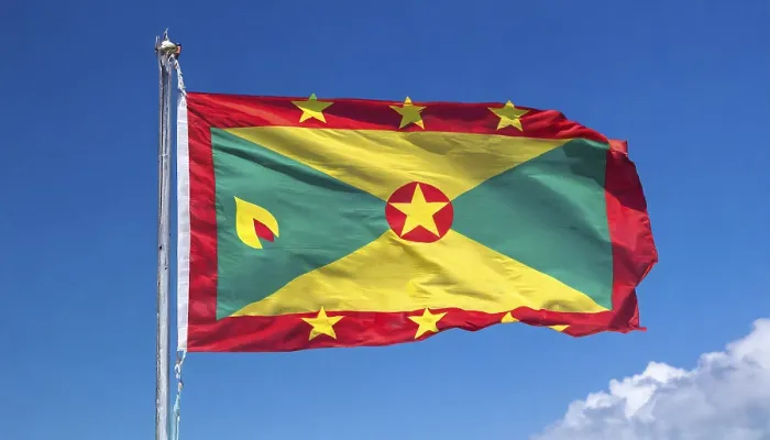 Gerahmter Druck : Das Flaggen von Grenada, Karibik. Gerahmter Druck : Das Flaggen von Grenada, Karibik.