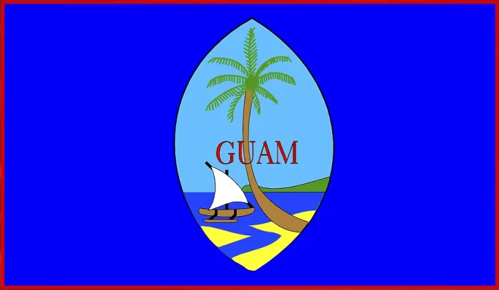 Gerahmter Druck : Flagge von Guam Gerahmter Druck : Flagge von Guam