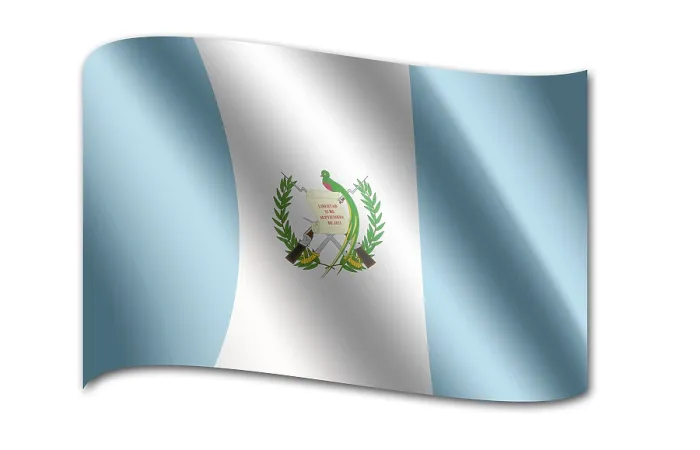 Gerahmter Druck : Flagge von Guatemala Gerahmter Druck : Flagge von Guatemala