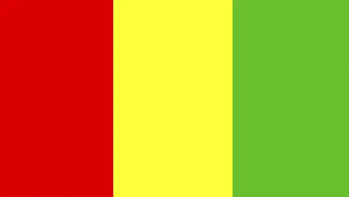 Gerahmter Druck : Flagge der Republik Guinea Gerahmter Druck : Flagge der Republik Guinea