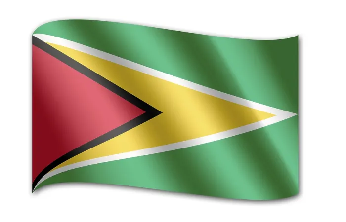 Gerahmter Druck : Flagge von Guyana Gerahmter Druck : Flagge von Guyana