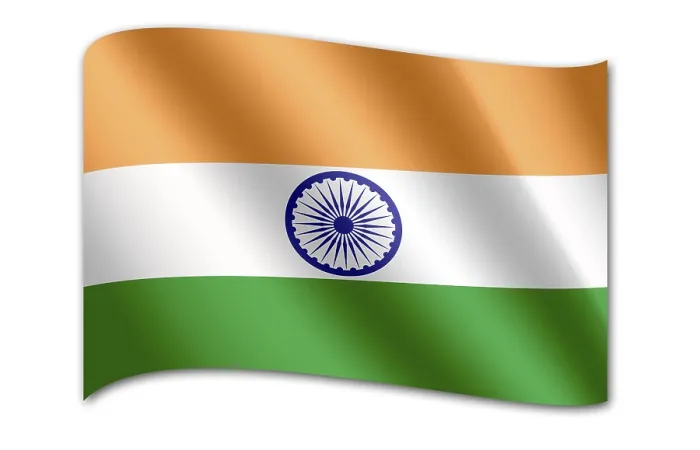 Gerahmter Druck : Flagge Indiens Gerahmter Druck : Flagge Indiens
