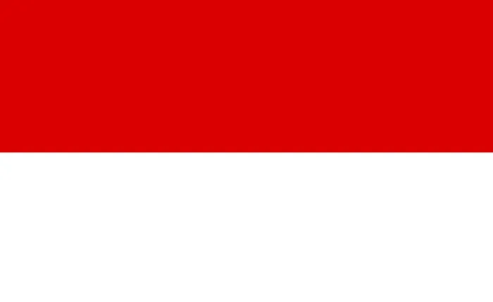 Gerahmter Druck : Flagge Indonesiens Gerahmter Druck : Flagge Indonesiens