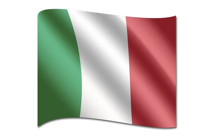 Gerahmter Druck : Italienische Flagge Gerahmter Druck : Italienische Flagge