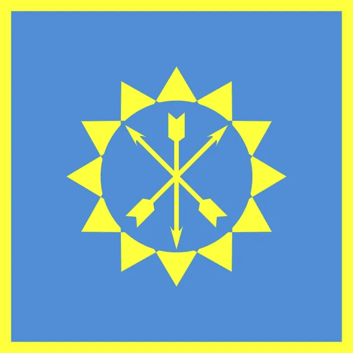 Gerahmter Druck : Flagge von Chmelnyzkyj Gerahmter Druck : Flagge von Chmelnyzkyj