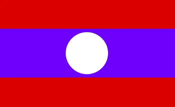Gerahmter Druck : Flagge von Laos Gerahmter Druck : Flagge von Laos