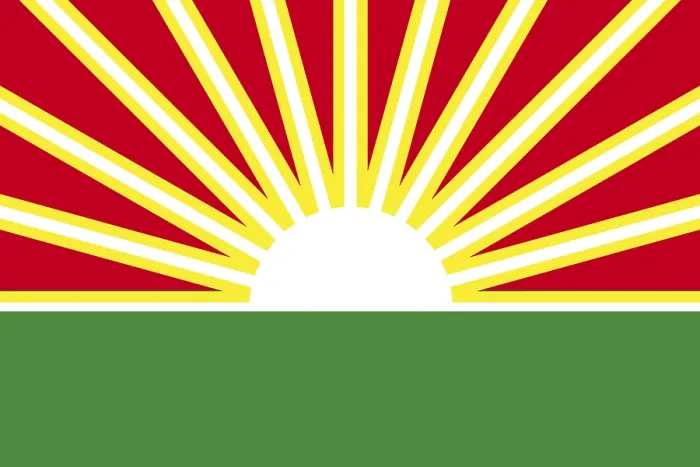 Gerahmter Druck : Flagge des Bundesstaates Lara Gerahmter Druck : Flagge des Bundesstaates Lara