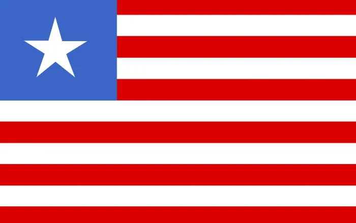 Gerahmter Druck : Flag der Republik Liberia Gerahmter Druck : Flag der Republik Liberia