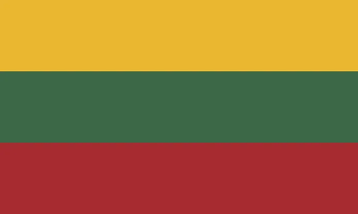 Gerahmter Druck : Flagge Litauens, Vektorillustration Gerahmter Druck : Flagge Litauens, Vektorillustration