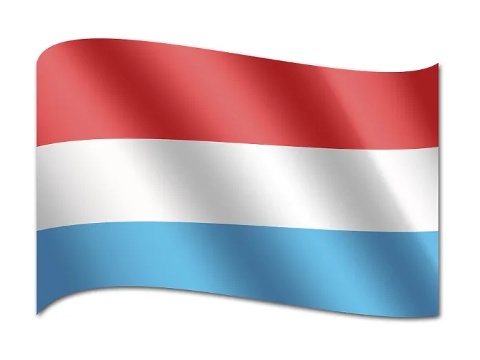 Gerahmter Druck : Flagge Luxemburgs Gerahmter Druck : Flagge Luxemburgs