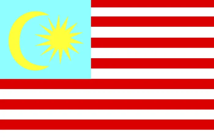 Gerahmter Druck : Flagge Malaysias Gerahmter Druck : Flagge Malaysias