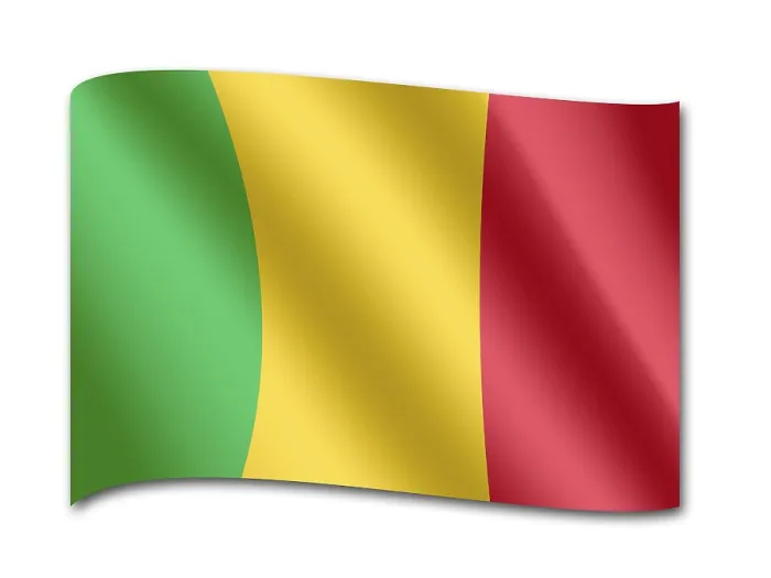 Gerahmter Druck : Flagge des Mali Gerahmter Druck : Flagge des Mali