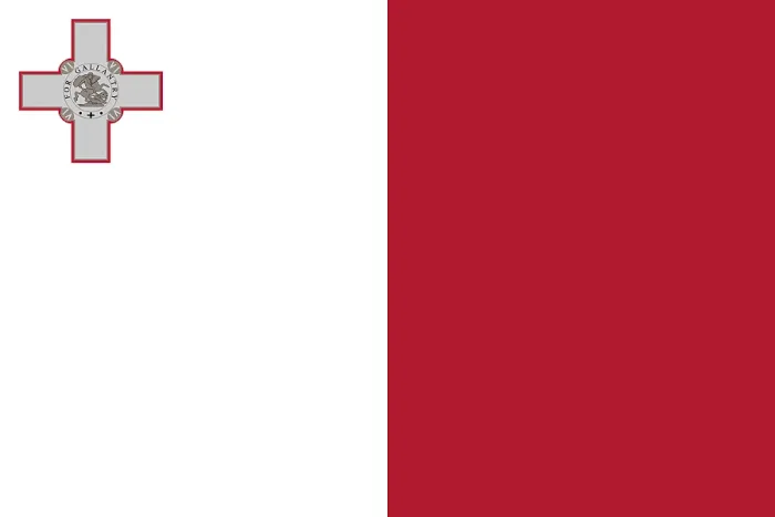 Gerahmter Druck : Flagge von Malta, Vektorillustration. Gerahmter Druck : Flagge von Malta, Vektorillustration.