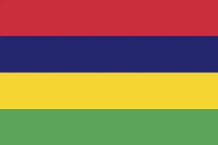 Gerahmter Druck : Flagge von Mauritius, Vektorillustration. Gerahmter Druck : Flagge von Mauritius, Vektorillustration.