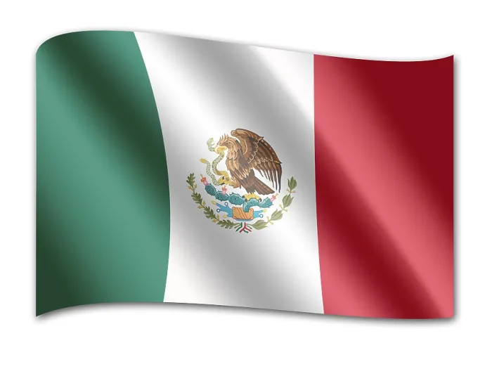 Gerahmter Druck : Mexiko-Flagge Gerahmter Druck : Mexiko-Flagge