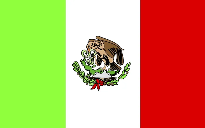 Gerahmter Druck : Mexikanische Flagge Gerahmter Druck : Mexikanische Flagge