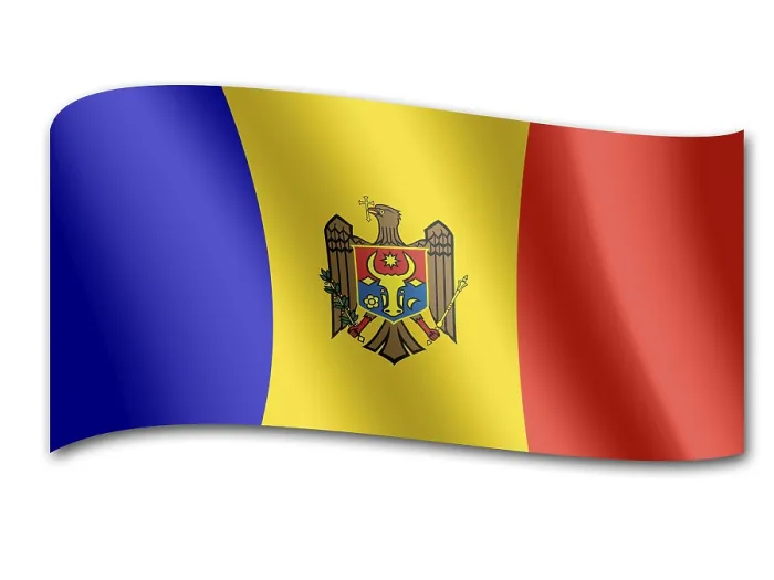 Gerahmter Druck : Flagge Moldawiens Gerahmter Druck : Flagge Moldawiens