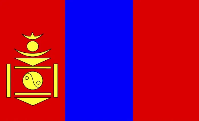 Gerahmter Druck : Flagge der Mongolei Gerahmter Druck : Flagge der Mongolei