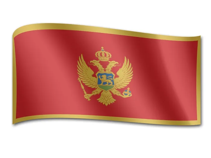 Gerahmter Druck : Flagge Montenegros Gerahmter Druck : Flagge Montenegros