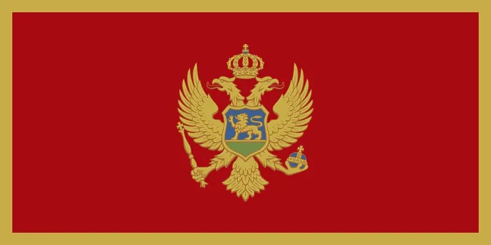Gerahmter Druck : Flagge Montenegros Gerahmter Druck : Flagge Montenegros